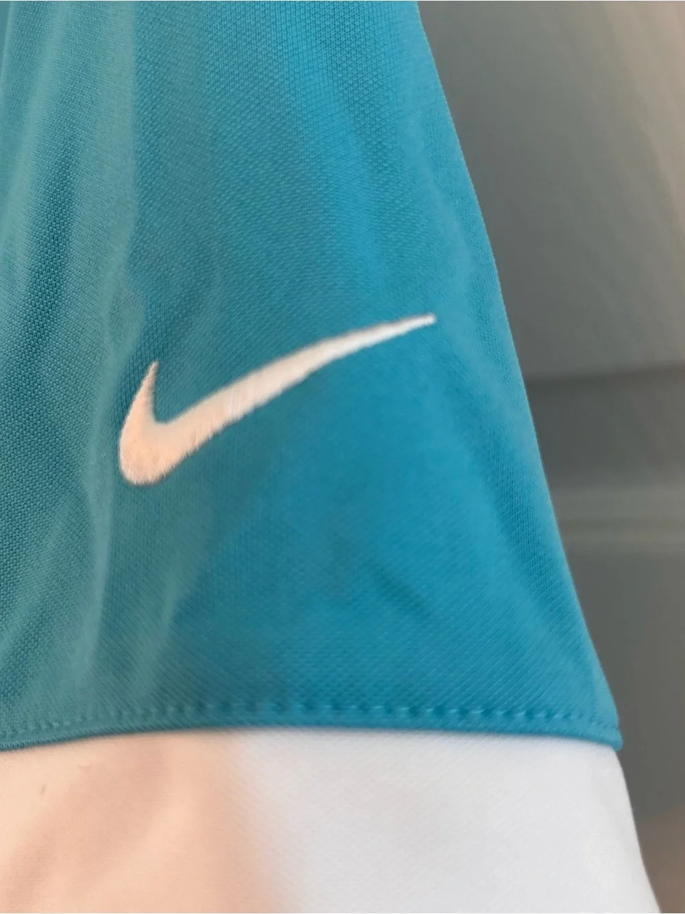 Nike Dri-Fit Girls Size L Turquoise Golf Polo Shirt